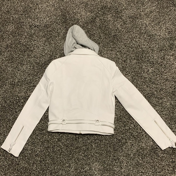 BLANKNYC Vegan Leather Hoodie Jacket XS - Picture 13 of 14